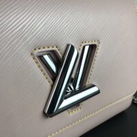 Louis Vuitton LV Women Twist MM Handbag Galet Gray Epi Grained Cowhide Leather (5)