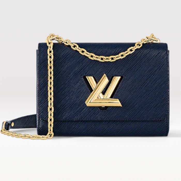 Louis Vuitton Twist MM Epi Grained Leather Indigo Blue