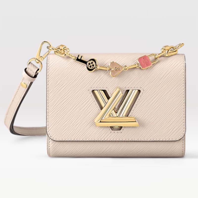 Louis Vuitton LV Women Twist PM Handbag Quartz White Epi Grained Leather -  LULUX