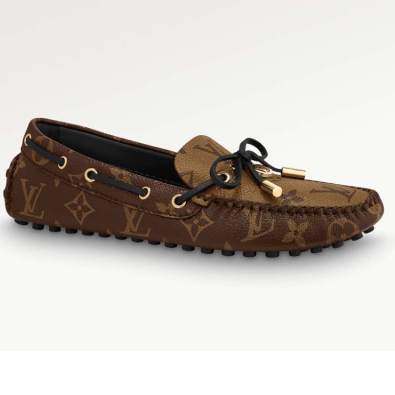 Gloria exotic leathers flats Louis Vuitton Brown size 3 UK in Exotic  leathers - 33293956