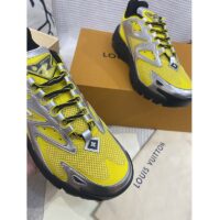 Louis Vuitton Unisex LV Runner Tatic Sneaker Yellow Mix Materials Rubber Monogram Flowers (8)