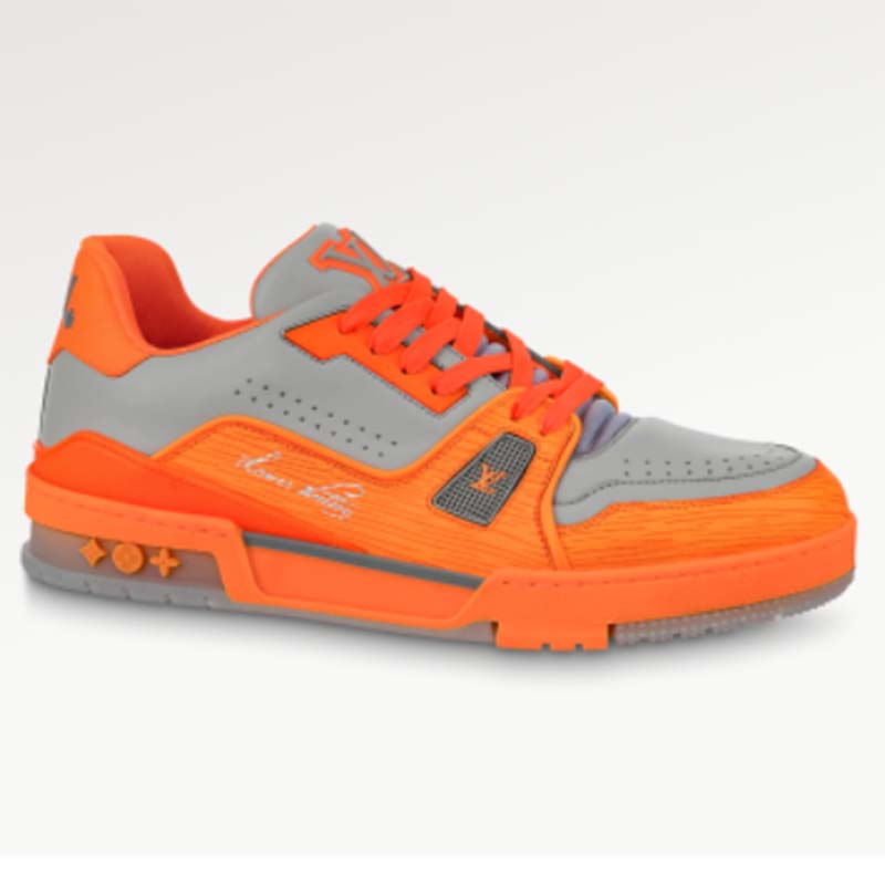 ② Louis vuitton trainers oranje uk 7.5/eu 42,5 — Chaussures