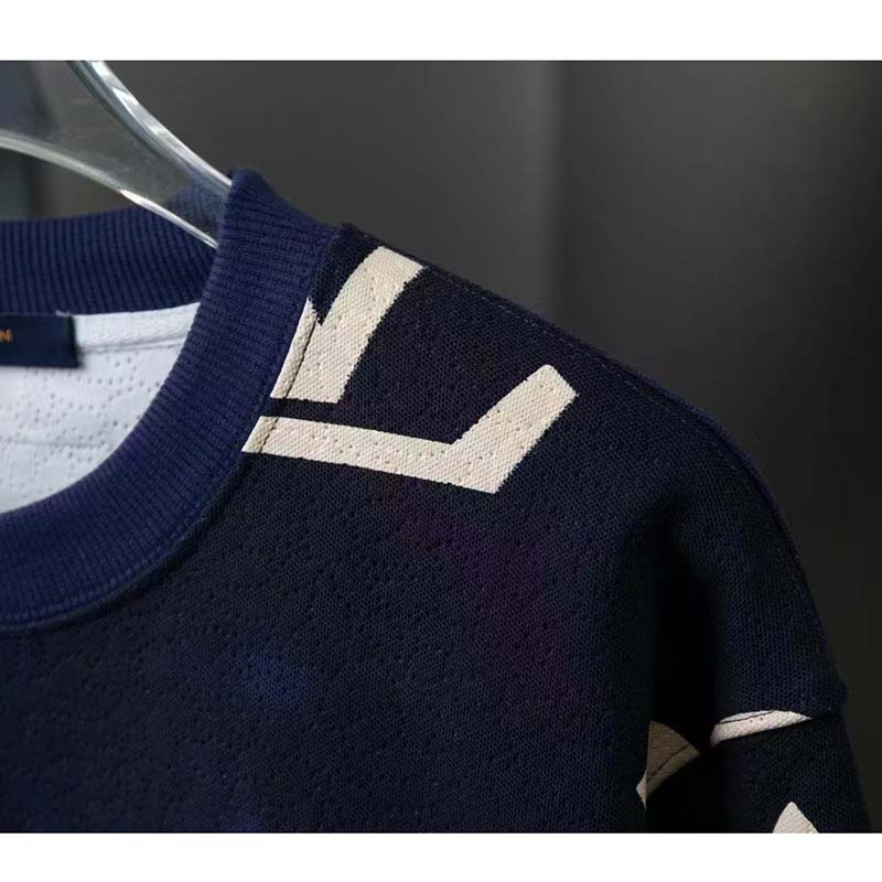 Jacket Louis Vuitton Blue size 46 FR in Cotton - 32177082