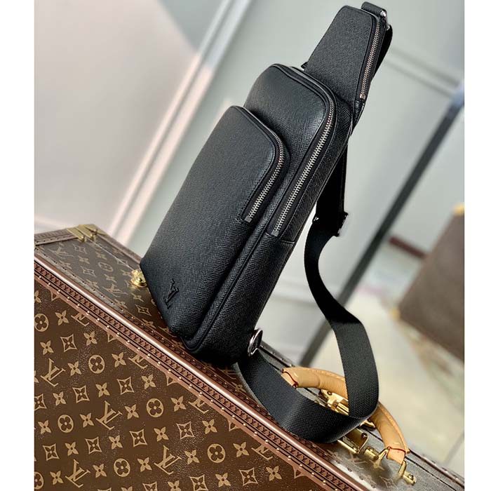 Louis Vuitton Taiga Avenue Sling Bag - Black Backpacks, Bags - LOU418327