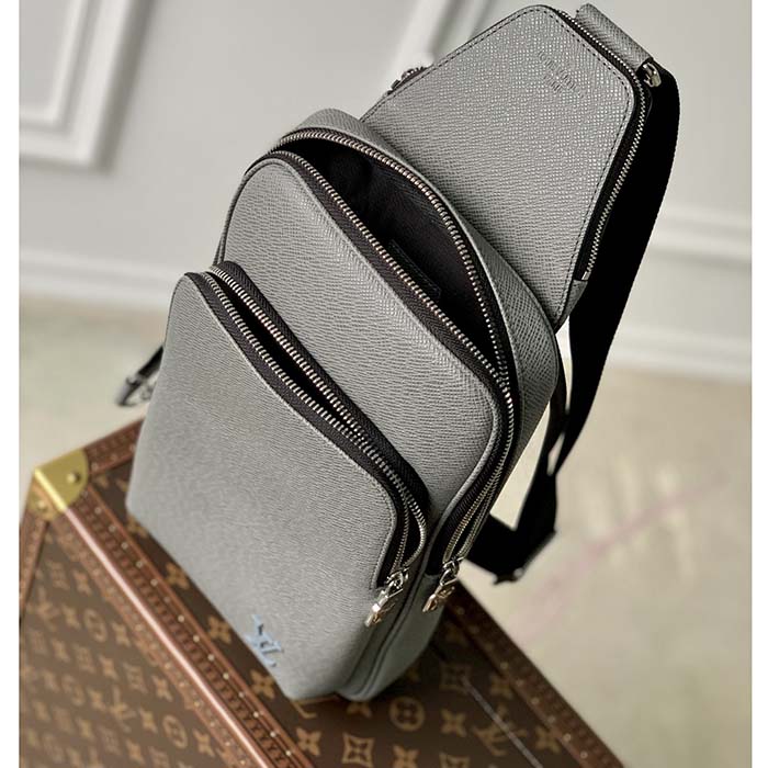 Avenue sling cloth bag Louis Vuitton Grey in Cloth - 35704500