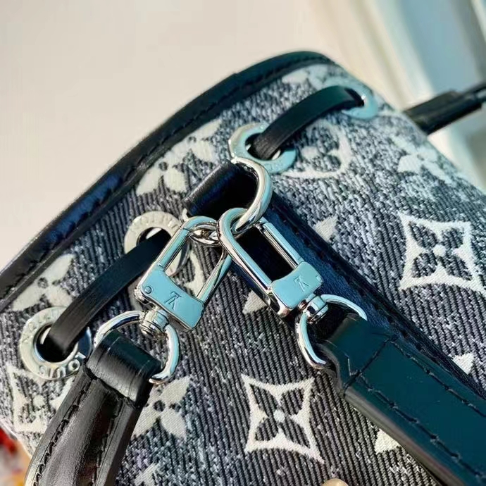 Louis Vuitton LV x YK Nano Noe Blue/White in Embossed Grained Monogram  Empreinte Cowhide Leather with Silver-tone - US