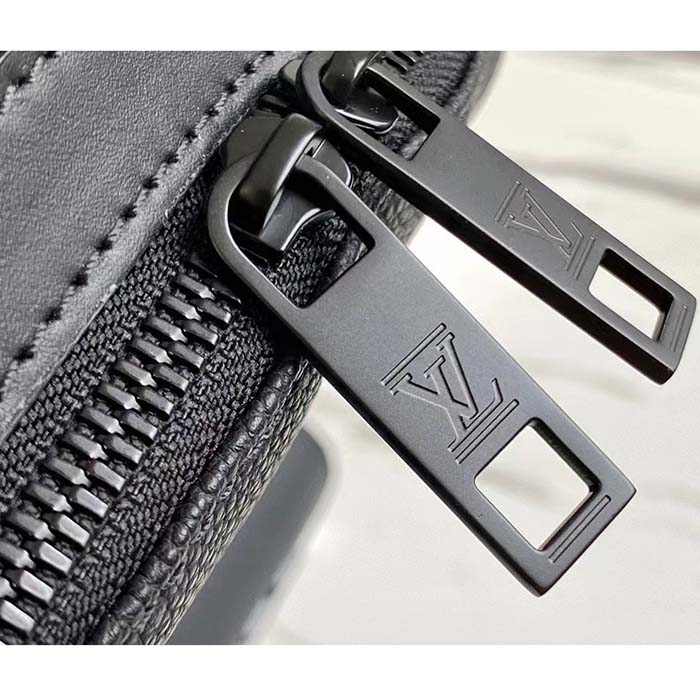 Louis Vuitton LV Takeoff Backpack Rucksack M57079 Grained Leather Black