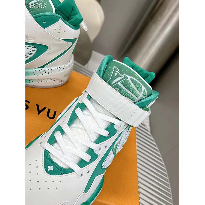 Louis Vuitton® LV Trainer 2 Sneaker Boot Green. Size 07.0