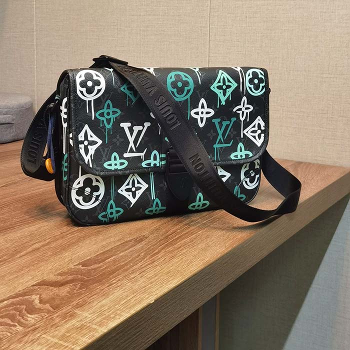 Louis Vuitton LV Unisex Archy Messenger GM Bag Monogram Macassar