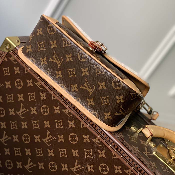 Louis Vuitton Diane Satchel Monogram Brown/Beige/Multi in Coated Canvas  with Gold-tone - IT