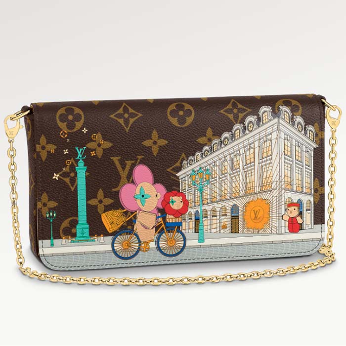 Soft trunk mini wool bag Louis Vuitton Multicolour in Wool - 31571558