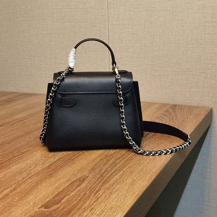 Lockme leather mini bag Louis Vuitton Black in Leather - 16378169