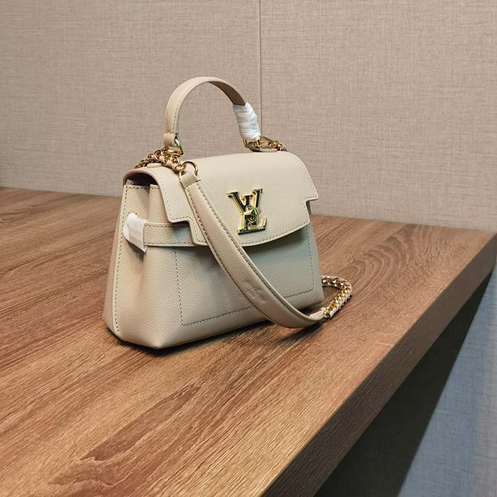 Louis Vuitton® Lockme Ever Mini Greige. Size