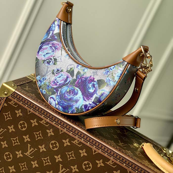 Louis Vuitton Loop Bag Floral Pattern Blue in Coated Canvas/Leather with  Gold-tone - US