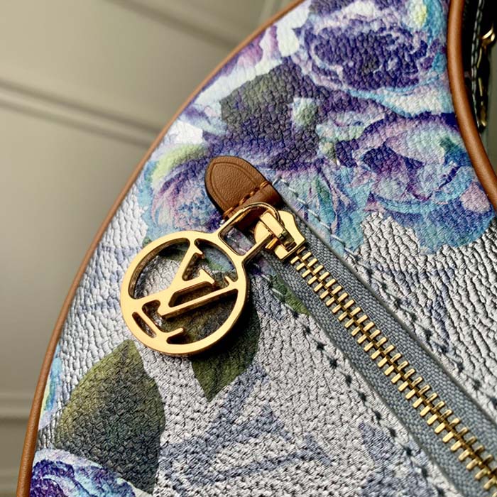 Louis Vuitton LV Women Loop Baguette Handbag Blue Coated Canvas - LULUX