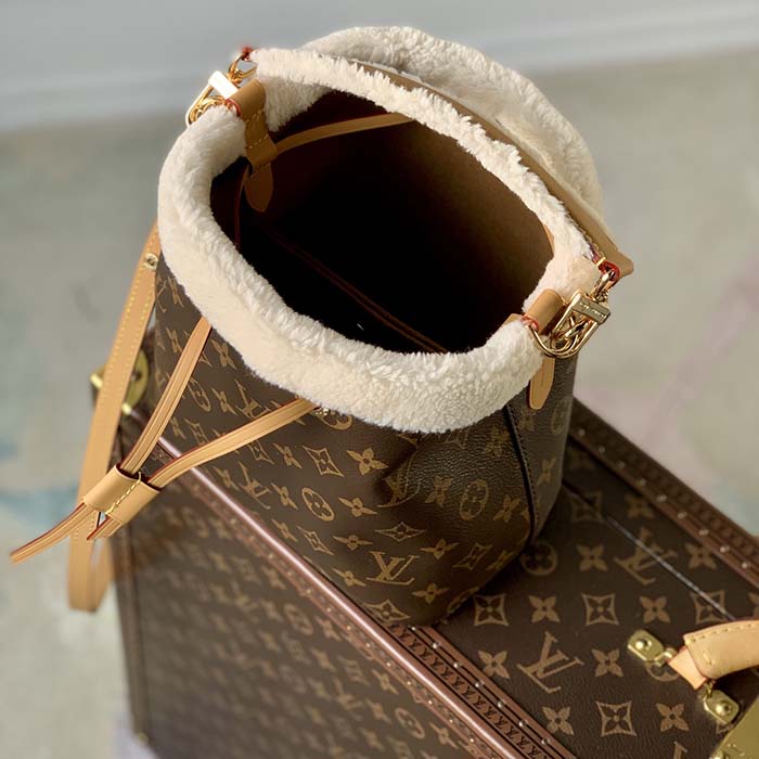 MODA ARCHIVE X REBAG Pre-owned Louis Vuitton Neonoe Monogram Canvas With  Shearling Bag Bb - Brown