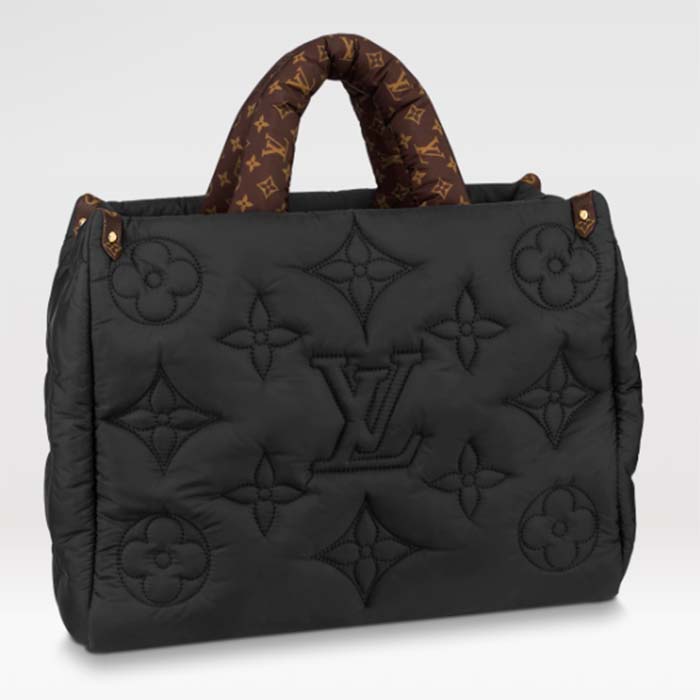 Louis Vuitton Onthego MM Black in Econyl Recycled Nylon with Gold-tone - US