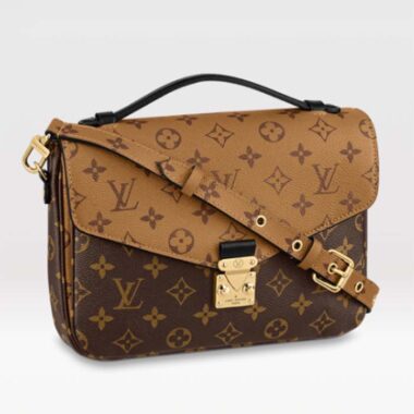 Louis Vuitton LV Women Pochette Métis Bag Brown Monogram Reverse Coated Canvas