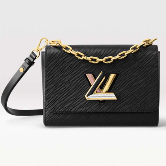 Louis Vuitton® Twist MM Black. Size in 2023  Woman bags handbags, Louis  vuitton twist, Louis vuitton