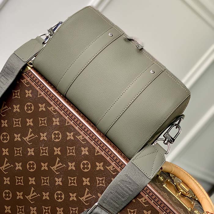 Louis Vuitton Unisex City Keepall Bag Khaki LV Aerogram Cowhide Leather -  LULUX