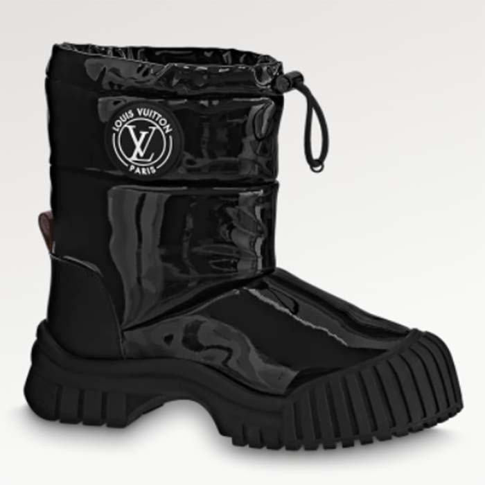 Louis Vuitton® Ruby Flat Half Boot Black. Size 37.0