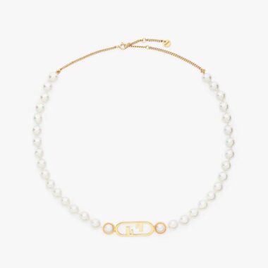 Fendi Women O’Lock Choker Gold-colored Choker