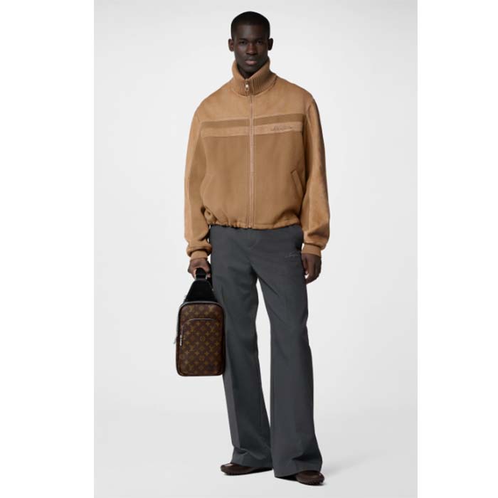 Avenue sling cloth bag Louis Vuitton Brown in Cloth - 25262362