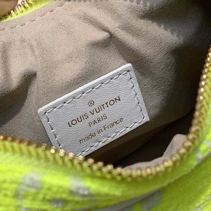 Louis+Vuitton+Loop+Shoulder+Bag+Yellow+Velvet+Monogram+Jacquard
