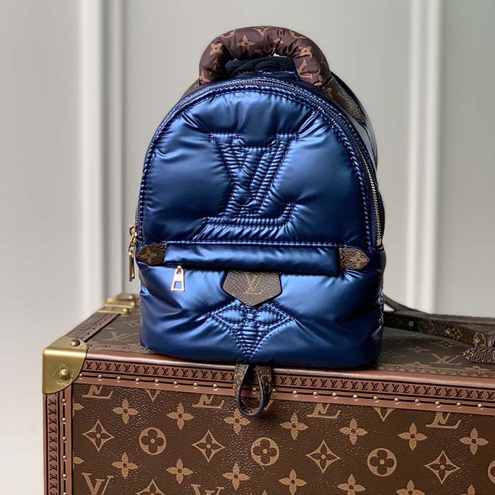 Louis Vuitton Palm Springs Mini Backpack Navy in Econyl Recycled