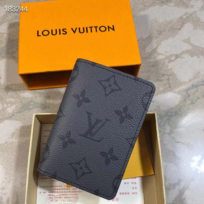 Louis Vuitton M61696 Pocket Organizer, Grey, One Size