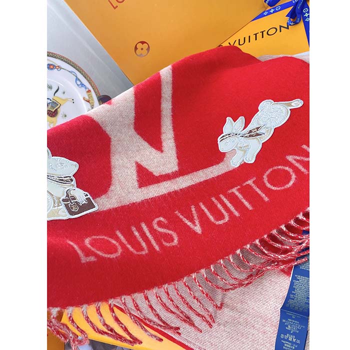 Reykjavik cashmere scarf Louis Vuitton Red in Cashmere - 35026595