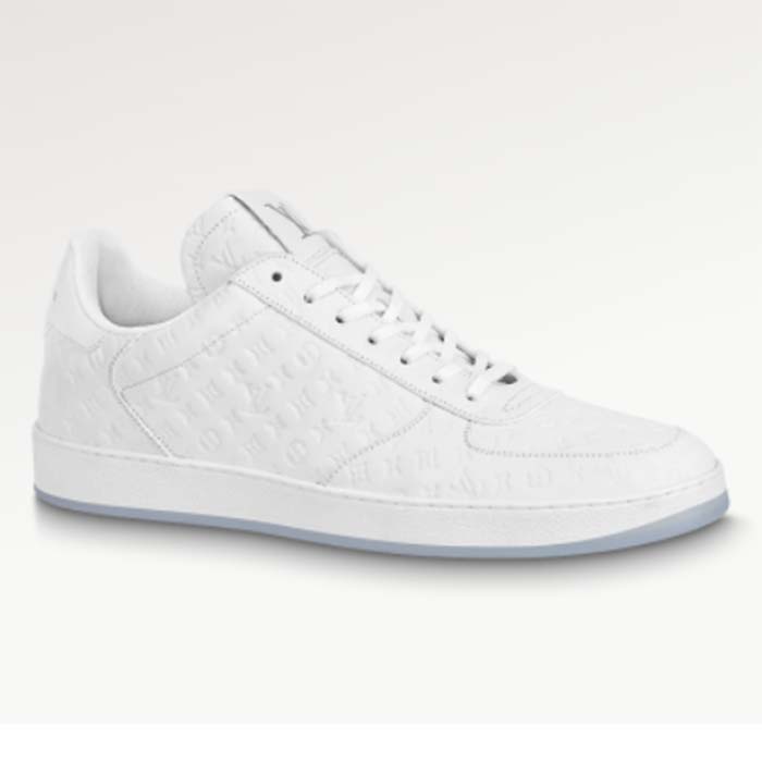 Louis Vuitton Men's White Leather Rivoli Sneaker – Luxuria & Co.
