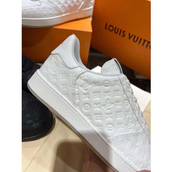 Rivoli leather low trainers Louis Vuitton White size 12 US in Leather -  35439343