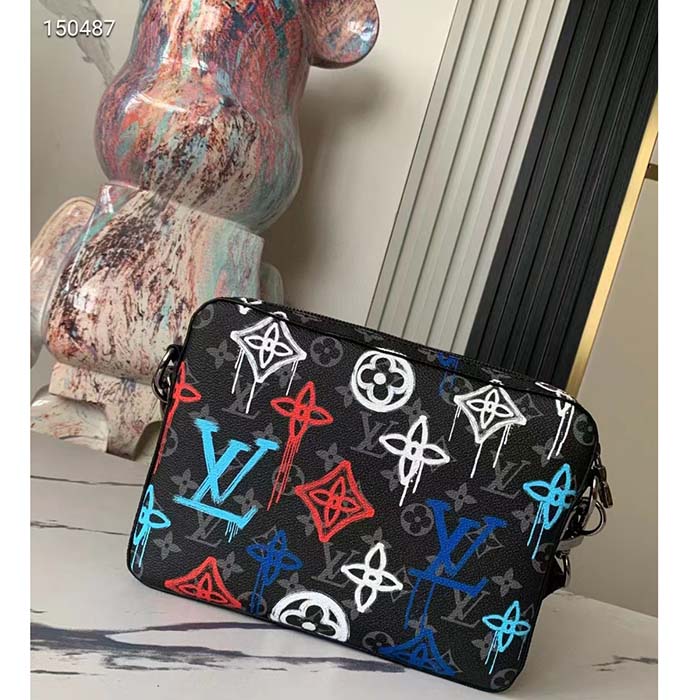 Louis Vuitton Trio Messenger LV Graffiti Multicolor in Coated  Canvas/Cowhide Leather with Black-tone - US