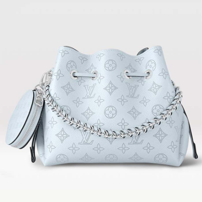 Louis Vuitton Bella Bucket Bag Magnolia in Perforated Calf Leather with  Silver-tone - US