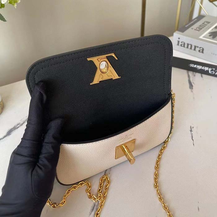 Lockme tender leather handbag Louis Vuitton Black in Leather - 25023275