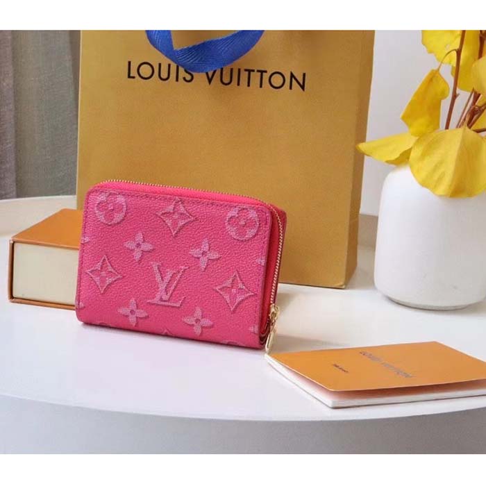 Authenticated Used Louis Vuitton LOUIS VUITTON Wallet Monogram Women's  Bifold Portefeuille Lou Lamb Rose Gold Day Limited Color M81996 