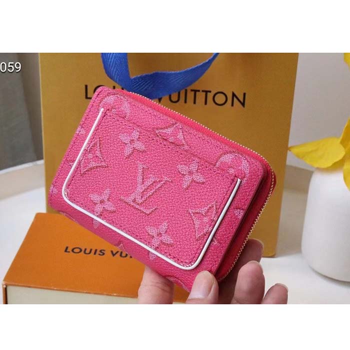 Louis Vuitton LV Unisex Passport Cover Pink Monogram Coated Canvas - LULUX