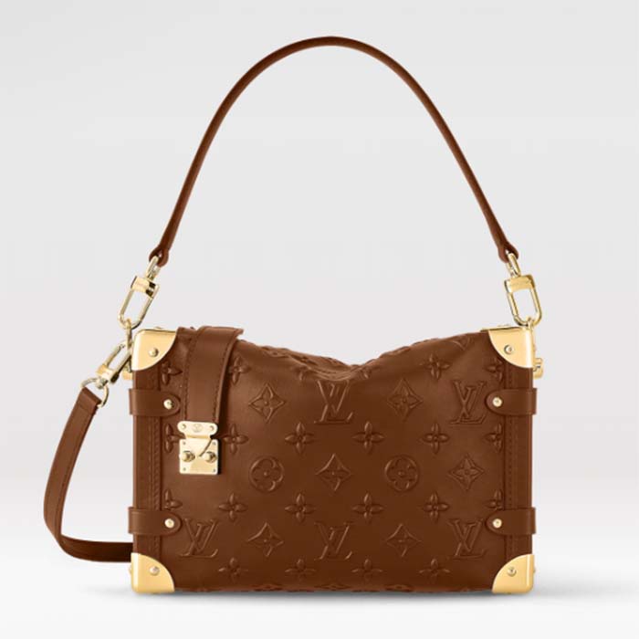 Louis Vuitton Petite Malle Womens Shoulder Bags 2023-24FW, Brown