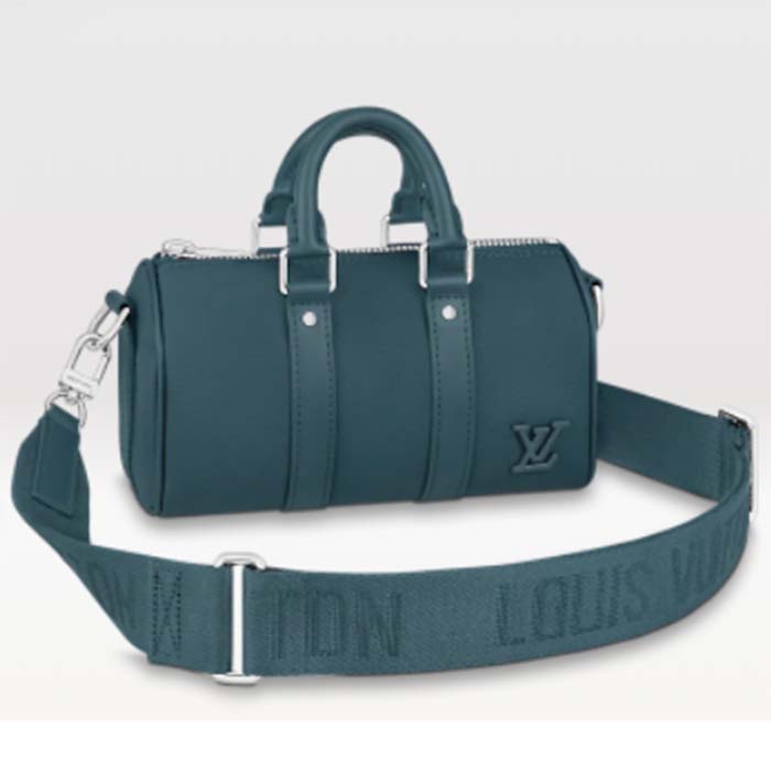 LOUIS VUITTON Aerogram New Messenger Shoulder Bag Leather Blue M59327  90193131