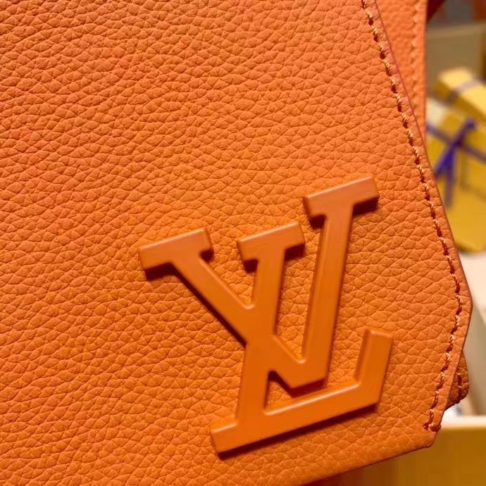 Louis Vuitton Aerogram Takeoff Sling Bag Leather Orange 210000139