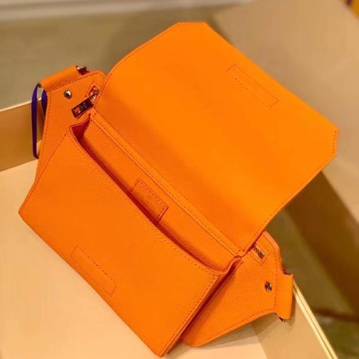 Louis Vuitton Aerogram Takeoff Sling Bag Leather Orange 210000139