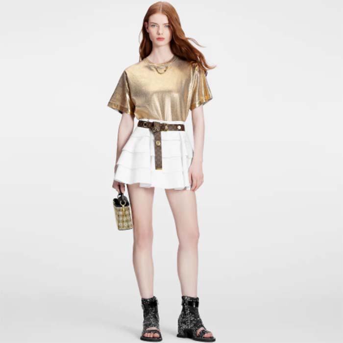 Limited Edition Louis Vuitton Women Linen Shirt Luxury – Shine Seasons