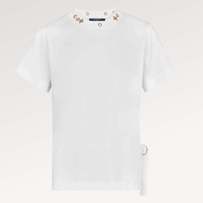 T-shirt Louis Vuitton White size XL International in Cotton - 30384471