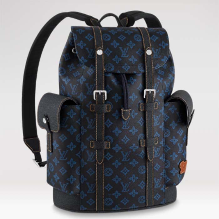 Louis Vuitton Christopher MM Backpack Canvas And Cowhide Shiny In