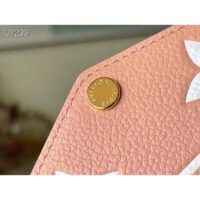 Louis Vuitton LV Women Félicie Pochette Pink Cream Monogram Empreinte Embossed Supple Grained Cowhide (1)