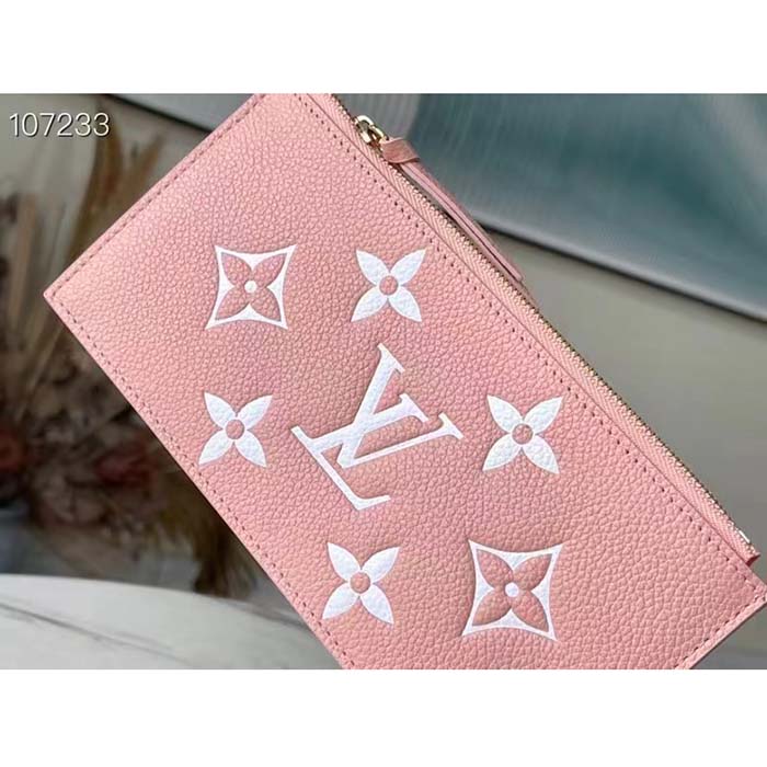 Louis Vuitton Felicie Pochette Monogram Empreinte Embossed Supple Grained  Cowhide Leather Pink M81759 | NiceMary