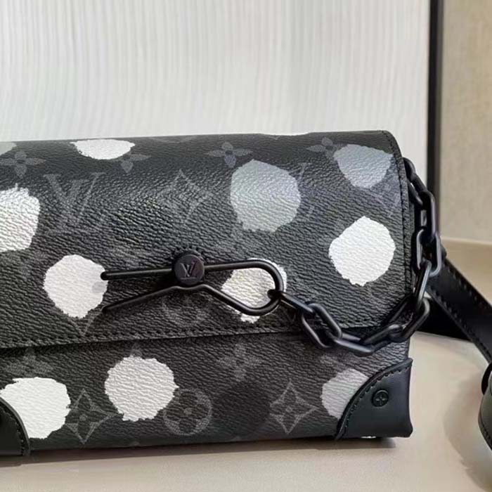 Louis Vuitton x Yayoi Kusama Steamer Wearable Wallet Monogram Eclipse  Black/Silver