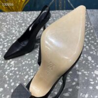 Louis Vuitton LV Women Sparkle Slingback Pump Black Calf Leather Elasticized 9.5 Cm Heel (10)