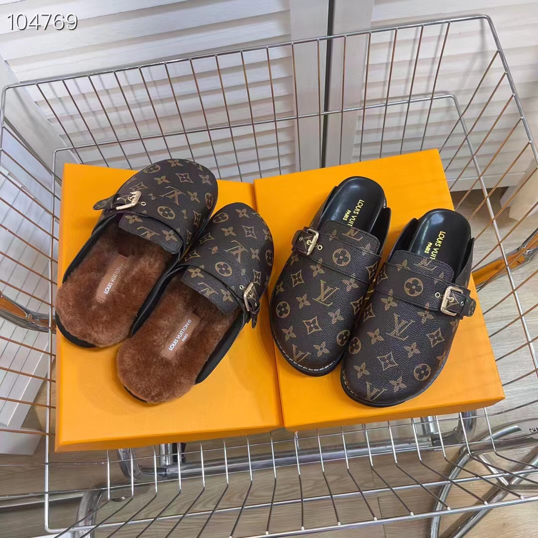 Louis Vuitton LV Cosy Flat Comfort Clog Cacao. Size 41.0